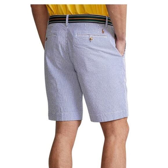 NEW Polo Ralph Lauren Mens Shorts Seersucker Classic 9 1/4" Stretch 42 - Picture 3 of 5